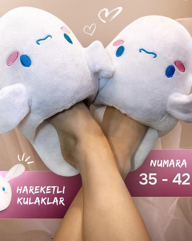 ByPofuduk Beyaz Pofuduk Terlik